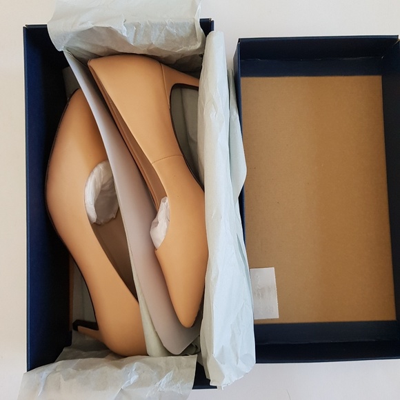 New COLE HAAN Amela Grand Pump 45mm Nude Leather - Picture 7 of 8